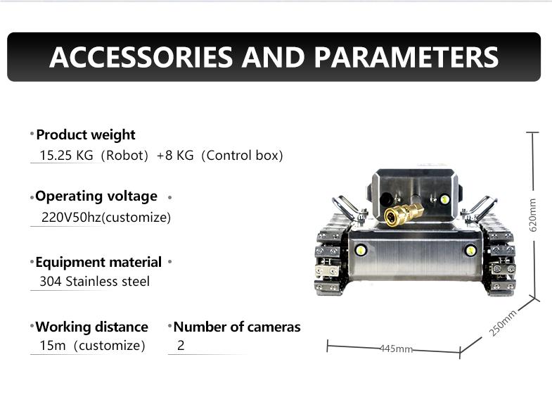 RJ-Bot G31 cleaning robot removing grease from kitchen exhaust ducts