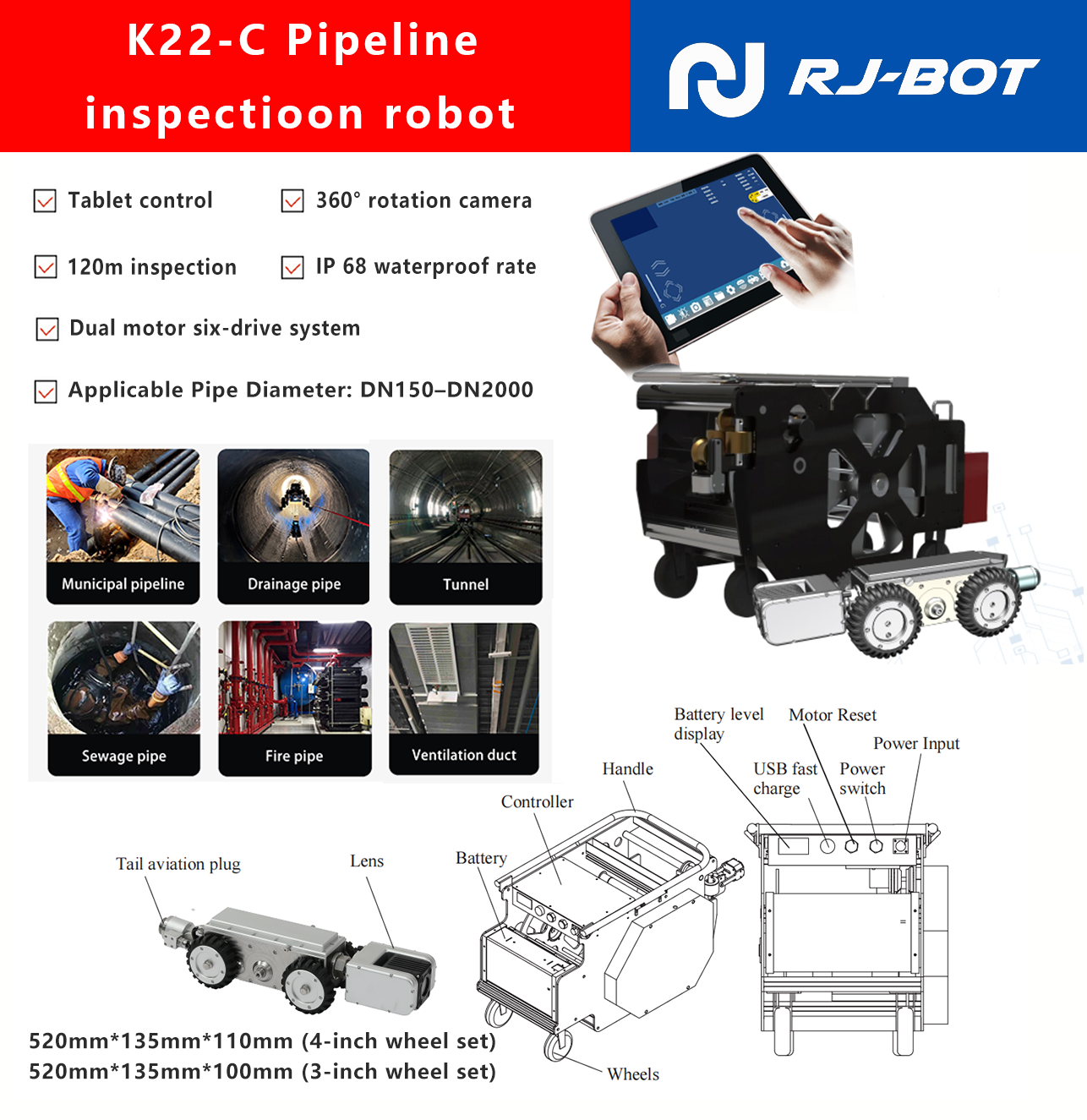 introuction of K22-C pipeline inspection robot (parameter\functions\applications).png
